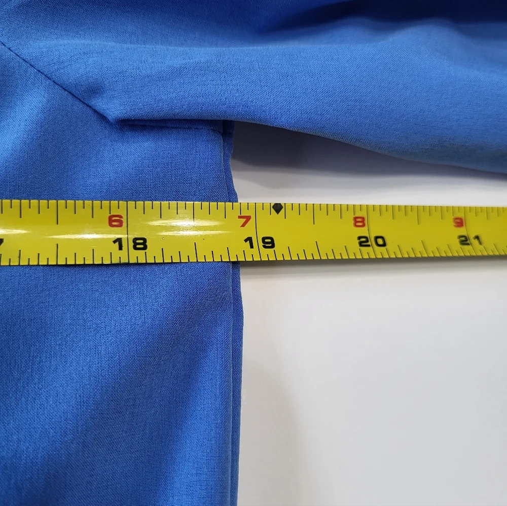 Laura Ashley Women's Small Blue Lightweight Full Zip Utility Tie Waist Jacket